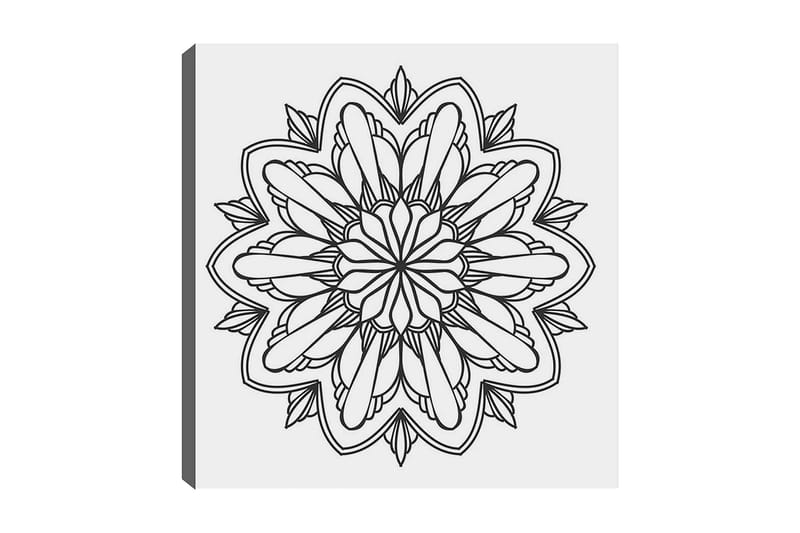 Dekorativ Canvastavla 30x30 cm - Vit|Svart - Inredning - Tavlor & posters - Canvastavla