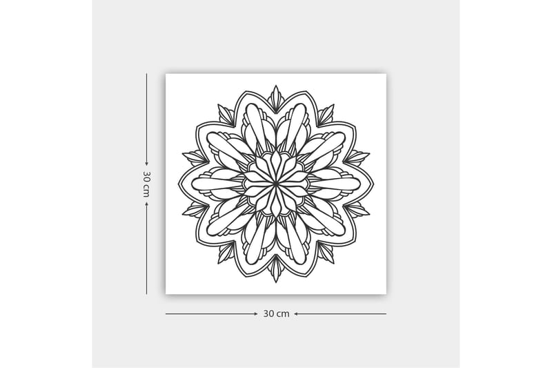Dekorativ Canvastavla 30x30 cm - Vit|Svart - Inredning - Tavlor & posters - Canvastavla