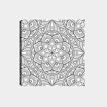 Dekorativ Canvastavla 30x30 cm - Vit|Svart - Inredning - Tavlor & posters - Canvastavla