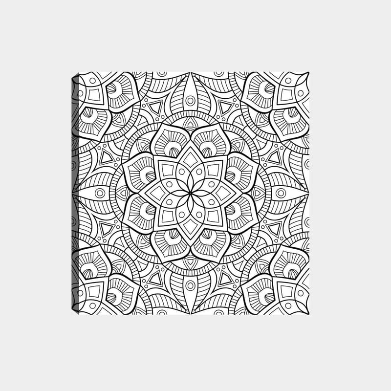 Dekorativ Canvastavla 30x30 cm - Vit|Svart - Inredning - Tavlor & posters - Canvastavla