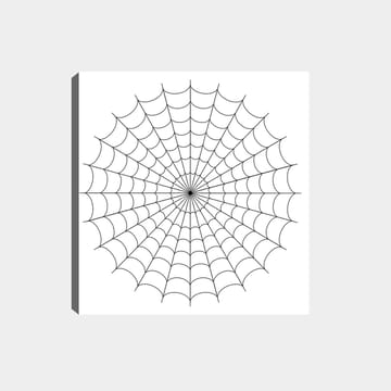 Dekorativ Canvastavla 30x30 cm - Vit|Svart - Inredning - Tavlor & posters - Canvastavla