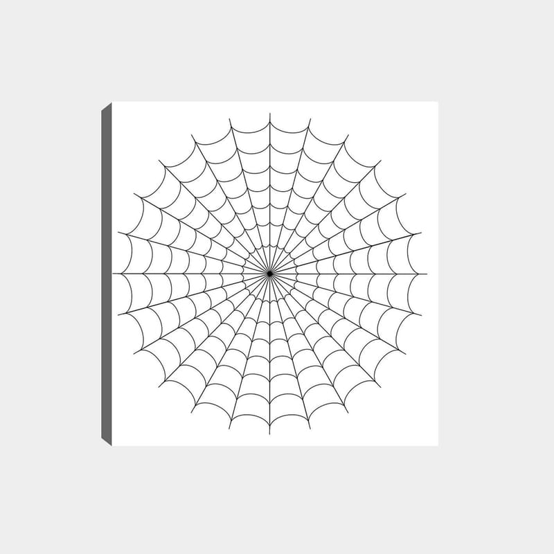 Dekorativ Canvastavla 30x30 cm - Vit|Svart - Inredning - Tavlor & posters - Canvastavla