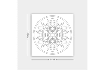 Dekorativ Canvastavla 30x30 cm - Vit|Svart - Inredning - Tavlor & posters - Canvastavla
