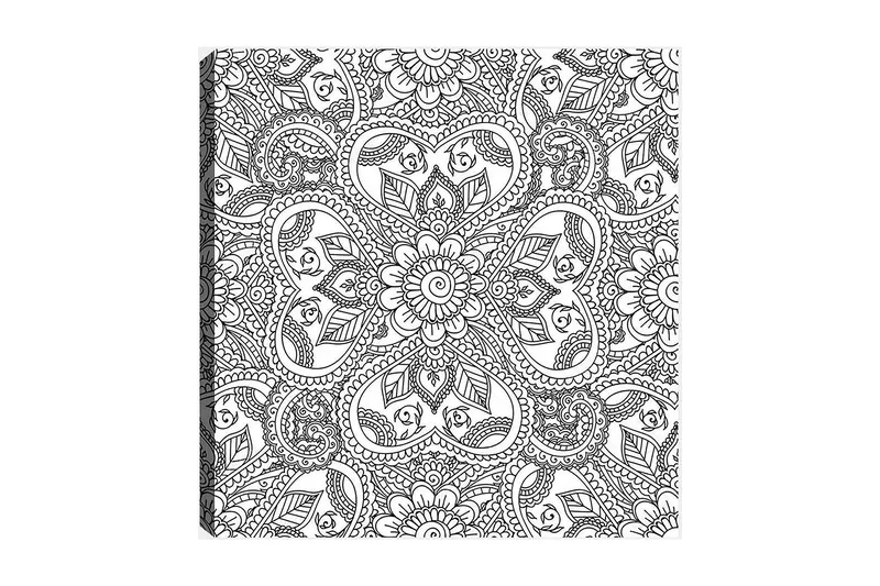 Dekorativ Canvastavla 30x30 cm - Vit|Svart - Inredning - Tavlor & posters - Canvastavla