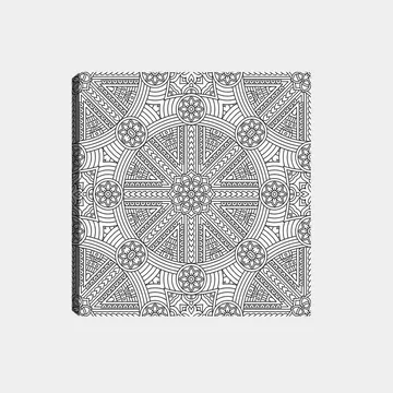 Dekorativ Canvastavla 30x30 cm - Vit|Svart - Inredning - Tavlor & posters - Canvastavla