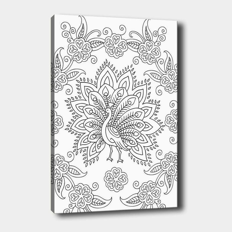 Dekorativ Canvastavla 30x40 cm - Vit|Svart - Inredning - Tavlor & posters - Canvastavla