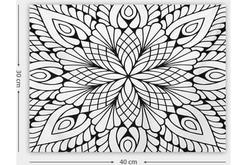 Dekorativ Canvastavla 30x40 cm - Vit|Svart - Inredning - Tavlor & posters - Canvastavla