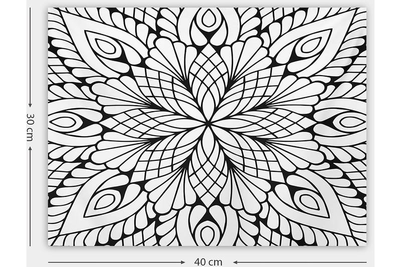 Dekorativ Canvastavla 30x40 cm - Vit|Svart - Inredning - Tavlor & posters - Canvastavla