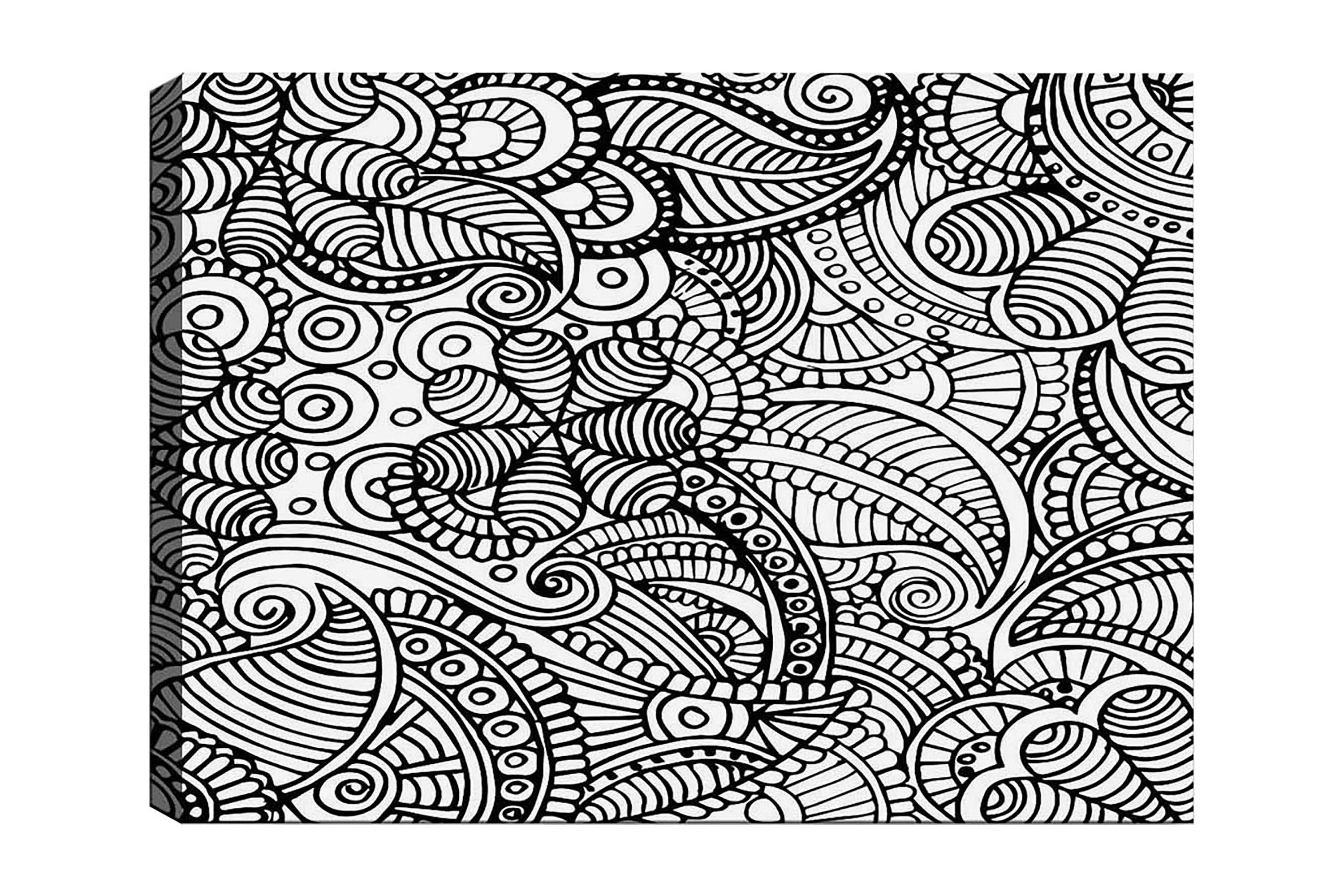 Dekorativ Canvastavla 30x40 cm VitSvart