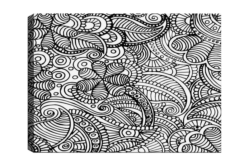 Dekorativ Canvastavla 30x40 cm - Vit|Svart - Inredning - Tavlor & posters - Canvastavla