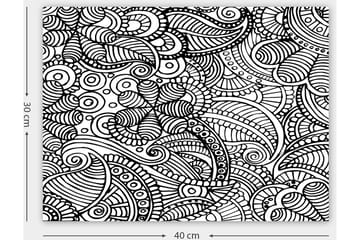 Dekorativ Canvastavla 30x40 cm - Vit|Svart - Inredning - Tavlor & posters - Canvastavla