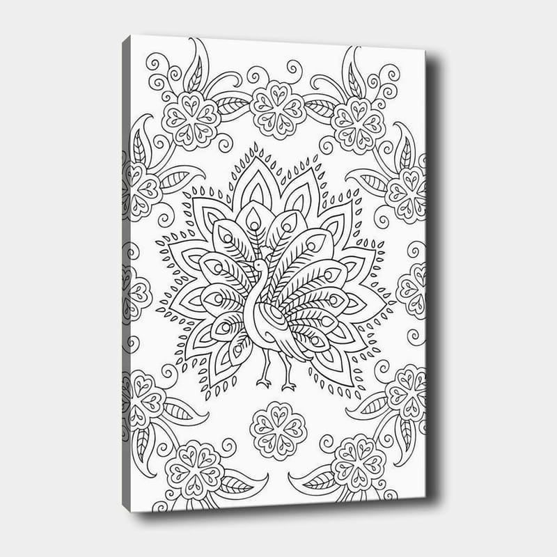 Dekorativ Canvastavla 30x40 cm - Vit|Svart - Inredning - Tavlor & posters - Canvastavla