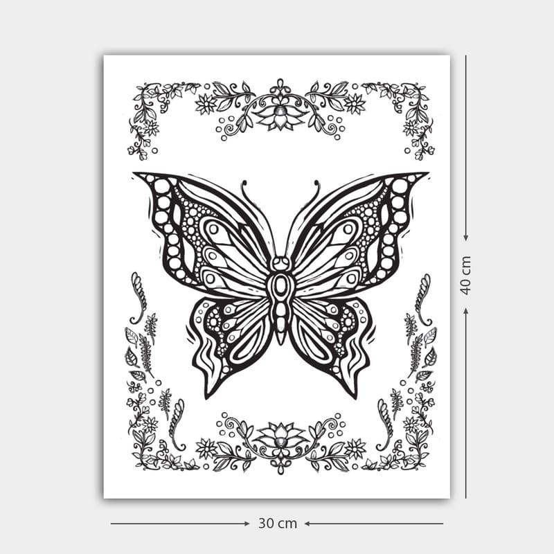 Dekorativ Canvastavla 30x40 cm - Vit|Svart - Inredning - Tavlor & posters - Canvastavla