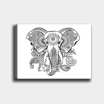 Dekorativ Canvastavla 30x40 cm - Vit|Svart - Inredning - Tavlor & posters - Canvastavla