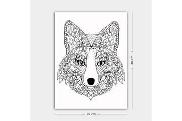 Dekorativ Canvastavla 30x40 cm - Vit|Svart - Inredning - Tavlor & posters - Canvastavla