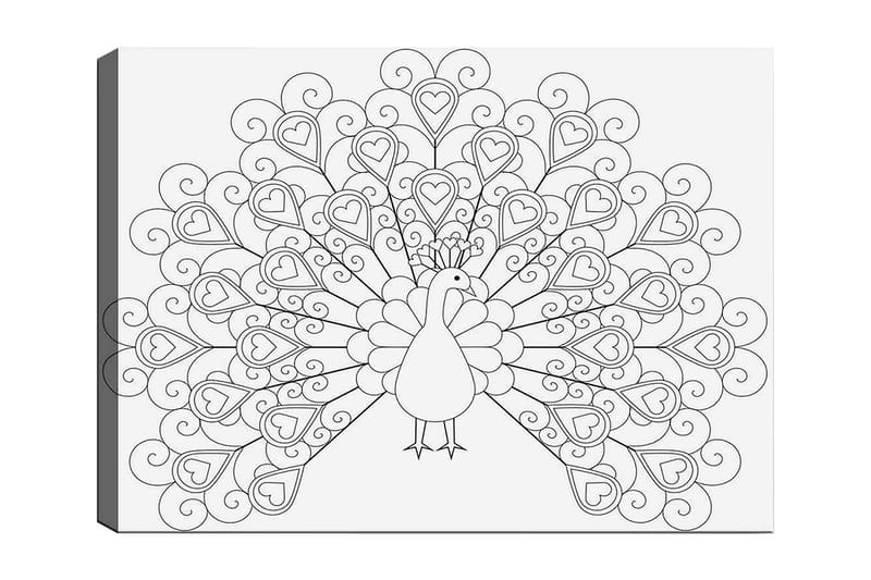 Dekorativ Canvastavla 30x40 cm - Vit|Svart - Inredning - Tavlor & posters - Canvastavla