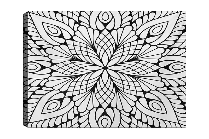 Dekorativ Canvastavla 30x40 cm - Vit|Svart - Inredning - Tavlor & posters - Canvastavla