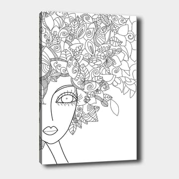Dekorativ Canvastavla 30x40 cm - Vit|Svart - Inredning - Tavlor & posters - Canvastavla