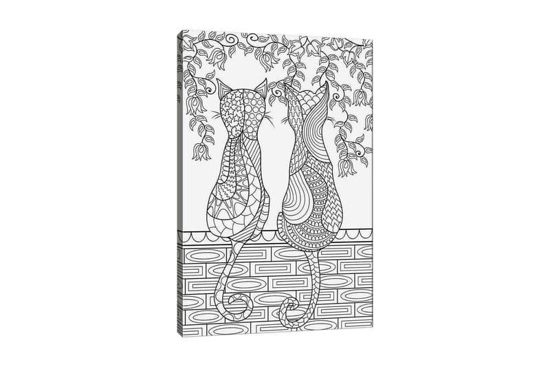 Dekorativ Canvastavla 30x40 cm - Vit|Svart - Inredning - Tavlor & posters - Canvastavla