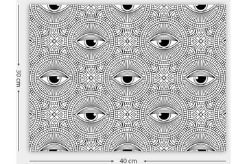 Dekorativ Canvastavla 30x40 cm - Vit|Svart - Inredning - Tavlor & posters - Canvastavla
