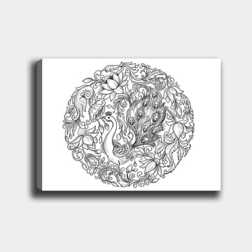 Dekorativ Canvastavla 30x40 cm - Vit|Svart - Inredning - Tavlor & posters - Canvastavla