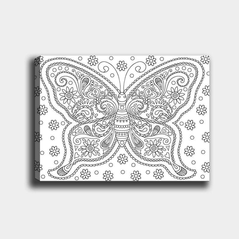 Dekorativ Canvastavla 30x40 cm - Vit|Svart - Inredning - Tavlor & posters - Canvastavla