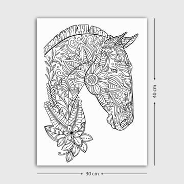 Dekorativ Canvastavla 30x40 cm - Vit|Svart - Inredning - Tavlor & posters - Canvastavla