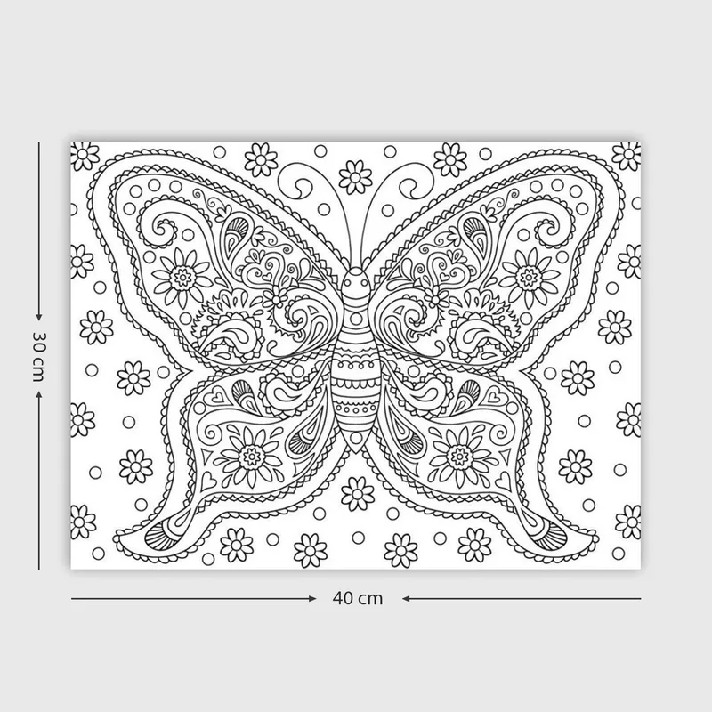 Dekorativ Canvastavla 30x40 cm - Vit|Svart - Inredning - Tavlor & posters - Canvastavla