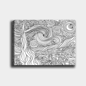 Dekorativ Canvastavla 30x40 cm - Vit|Svart - Inredning - Tavlor & posters - Canvastavla