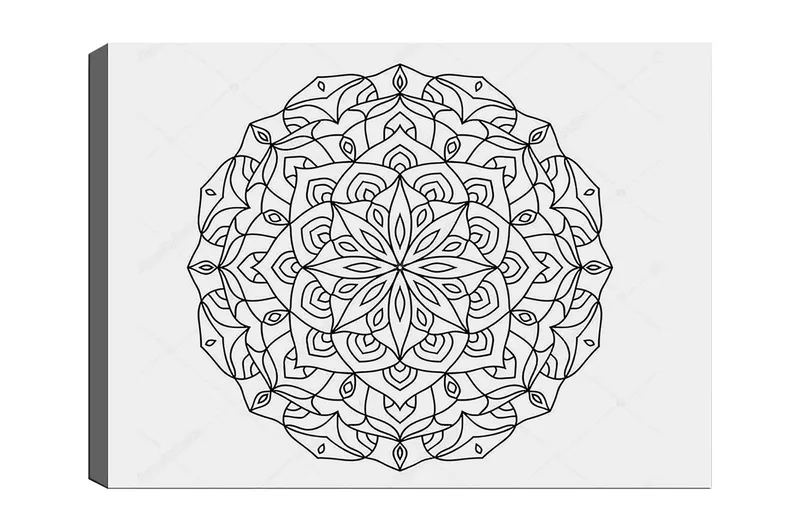 Dekorativ Canvastavla 30x40 cm, Vit|Svart