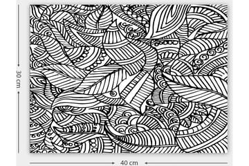 Dekorativ Canvastavla 30x40 cm - Vit|Svart - Inredning - Tavlor & posters - Canvastavla