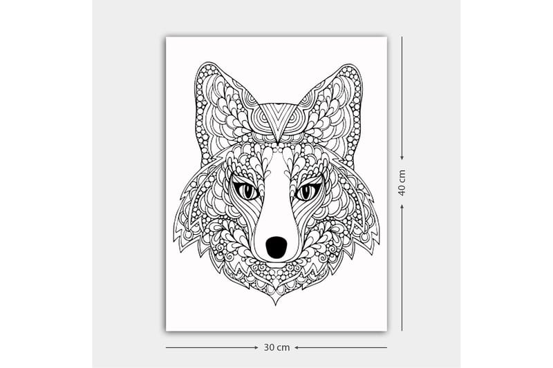 Dekorativ Canvastavla 30x40 cm - Vit|Svart - Inredning - Tavlor & posters - Canvastavla