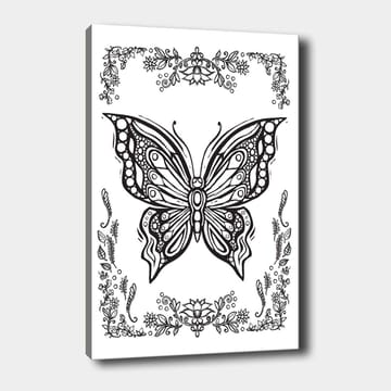 Dekorativ Canvastavla 30x40 cm - Vit|Svart - Inredning - Tavlor & posters - Canvastavla