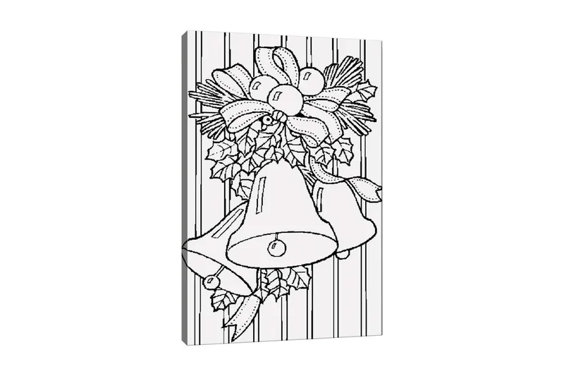 Dekorativ Canvastavla 30x40 cm, Vit|Svart