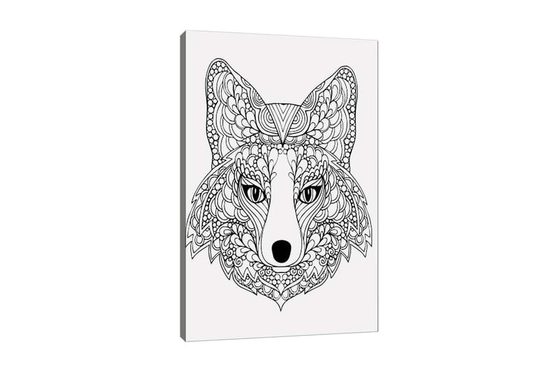 Dekorativ Canvastavla 30x40 cm, Vit|Svart