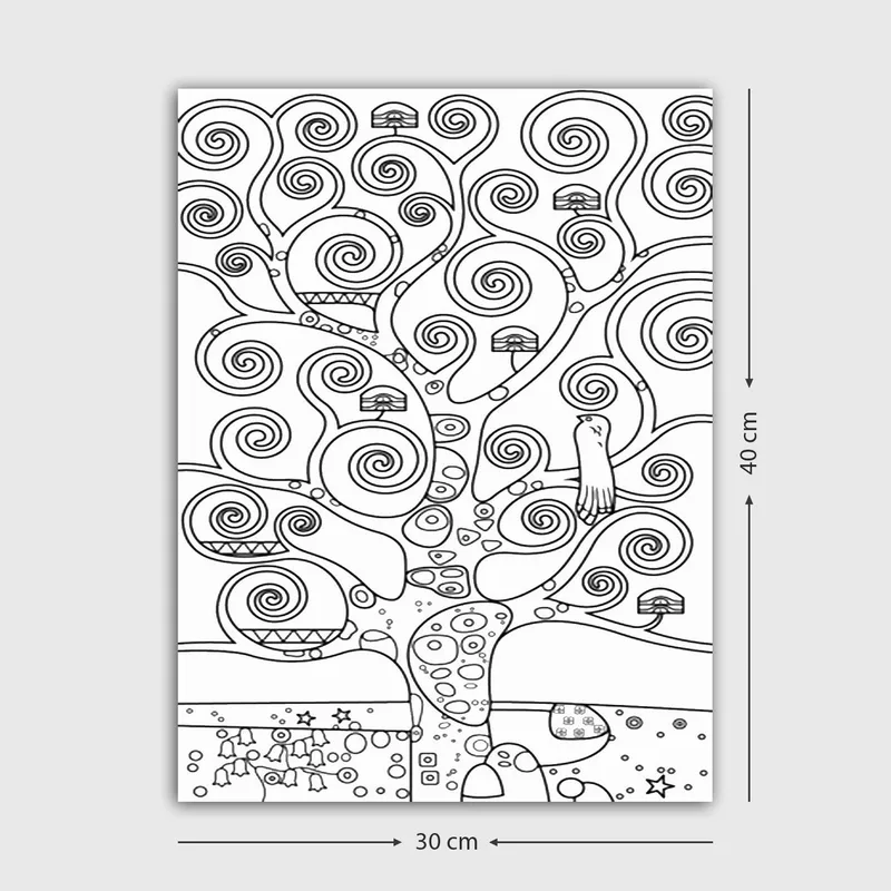 Dekorativ Canvastavla 30x40 cm - Vit|Svart - Inredning - Tavlor & posters - Canvastavla