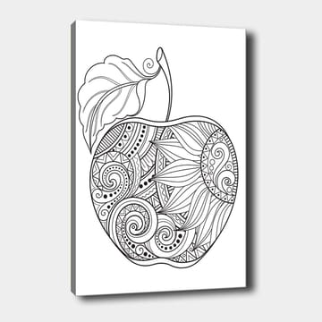 Dekorativ Canvastavla 30x40 cm - Vit|Svart - Inredning - Tavlor & posters - Canvastavla