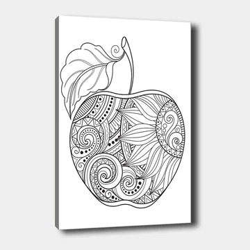 Dekorativ Canvastavla 30x40 cm - Vit|Svart - Inredning - Tavlor & posters - Canvastavla
