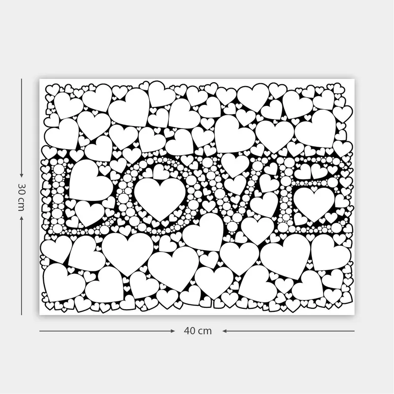 Dekorativ Canvastavla 30x40 cm - Vit|Svart - Inredning - Tavlor & posters - Canvastavla