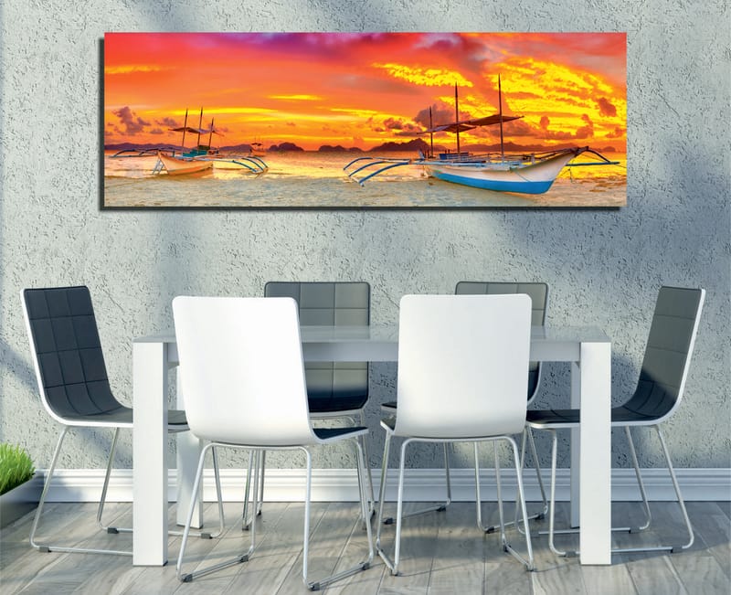 Dekorativ Canvastavla 30x80 cm - Flerfärgad - Inredning - Tavlor & posters - Canvastavla
