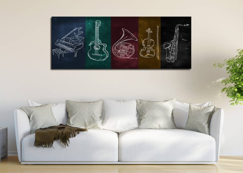 Dekorativ Canvastavla 30x80 cm - Flerfärgad - Inredning - Tavlor & posters - Canvastavla
