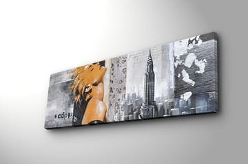 Dekorativ Canvastavla 30x90 cm - Flerfärgad - Inredning - Tavlor & posters - Canvastavla