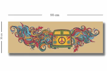 Dekorativ Canvastavla 30x90 cm - Flerfärgad - Inredning - Tavlor & posters - Canvastavla