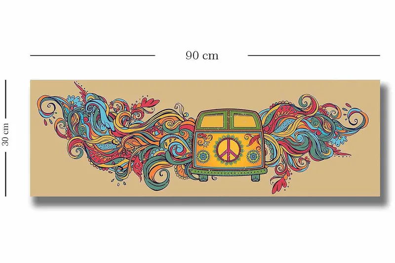 Dekorativ Canvastavla 30x90 cm - Flerfärgad - Inredning - Tavlor & posters - Canvastavla