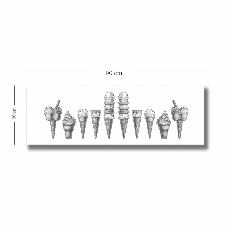 Dekorativ Canvastavla 30x90 cm - Flerfärgad - Inredning - Tavlor & posters - Canvastavla