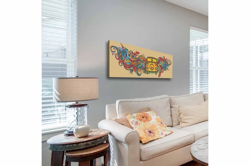 Dekorativ Canvastavla 30x90 cm - Flerfärgad - Inredning - Tavlor & posters - Canvastavla