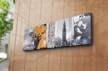 Dekorativ Canvastavla 30x90 cm - Flerfärgad - Inredning - Tavlor & posters - Canvastavla