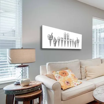 Dekorativ Canvastavla 30x90 cm - Flerfärgad - Inredning - Tavlor & posters - Canvastavla