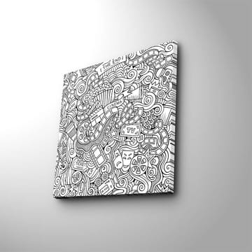 Dekorativ Canvastavla 45x45 cm - Flerfärgad - Inredning - Tavlor & posters - Canvastavla