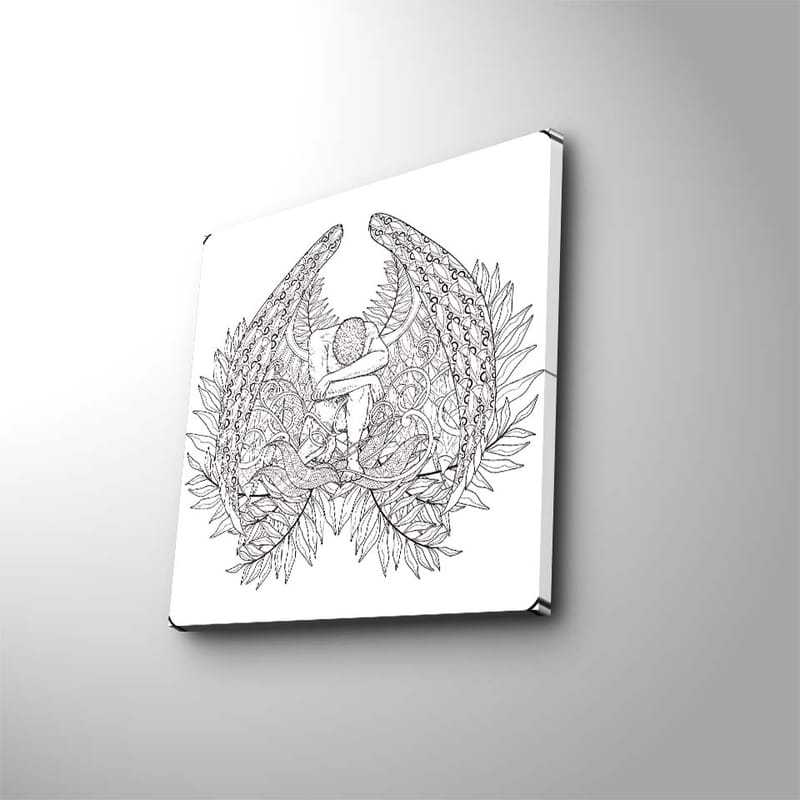 Dekorativ Canvastavla 45x45 cm - Flerfärgad - Inredning - Tavlor & posters - Canvastavla